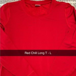 Red Chill Long Sleeve. Size Large